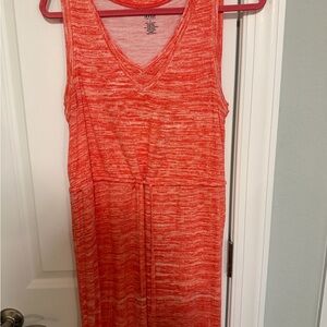 a.n.a Sleeveless Coral Knee Length Dress